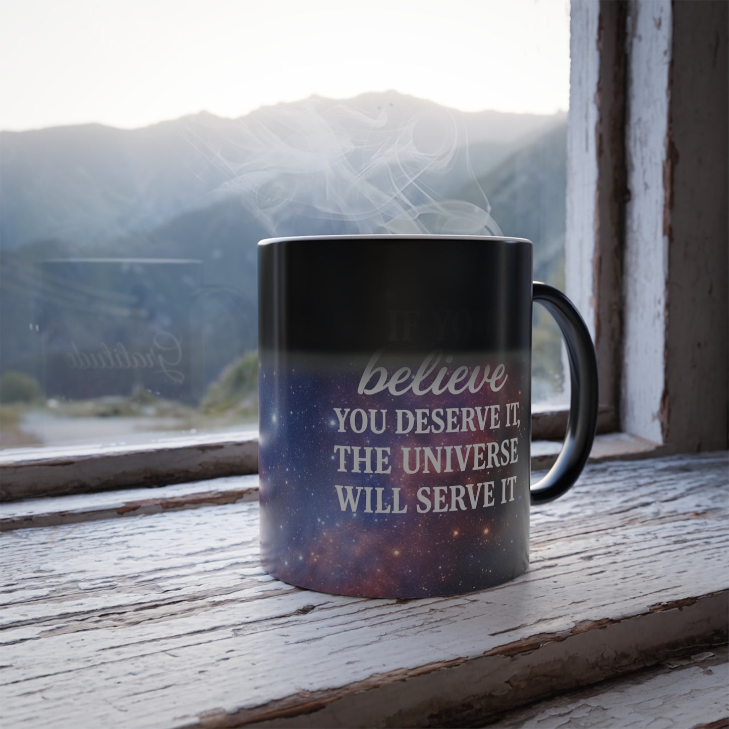 Color Morphing Universe Mug - Gratitude