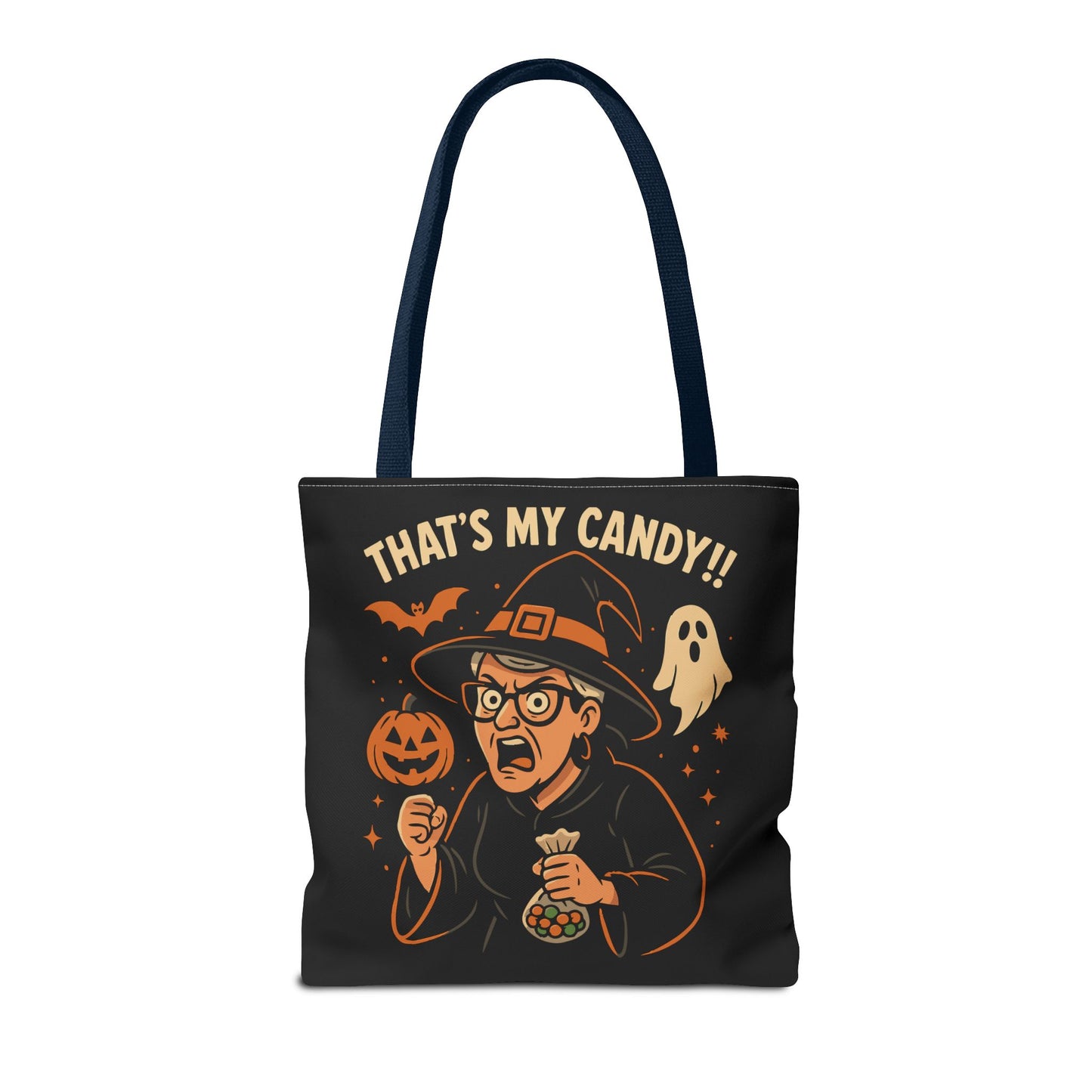 Halloween Witch Tote Bag, Trick or Treat Bag, Spooky Gift, Candy Collector Tote, Fall Shopping Bag, Funny Witch named Karen