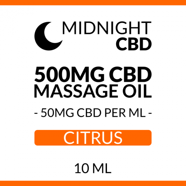 500mg Citrus Massage Oil - Discount Code: ROOTED20