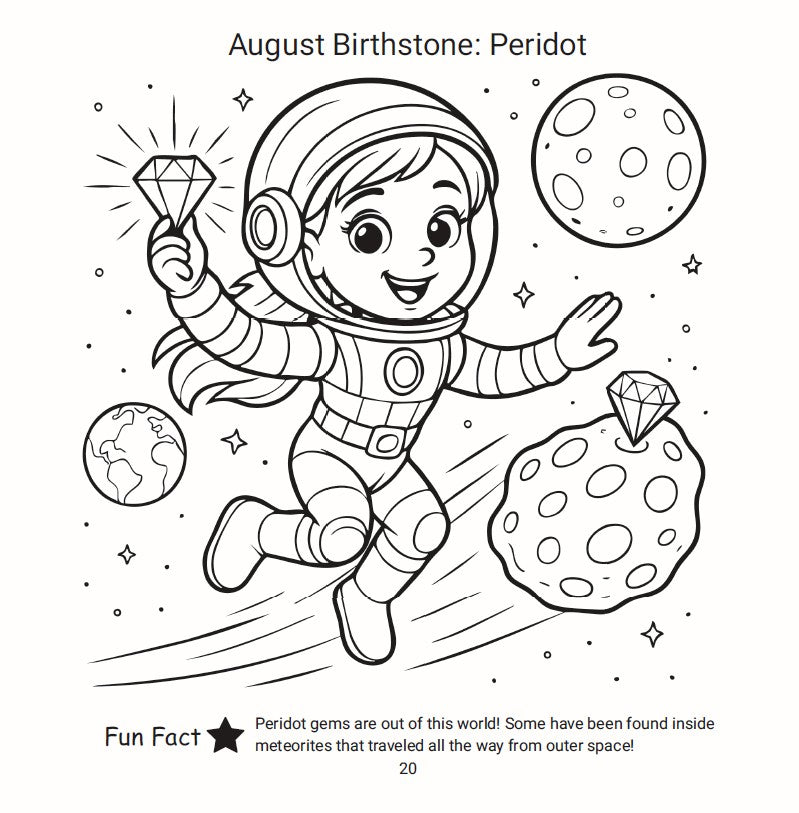 Gemma's Gemstone Adventures: A Birthstone Coloring & Learning Adventure for Kids (Ages 4–9) • $12.99