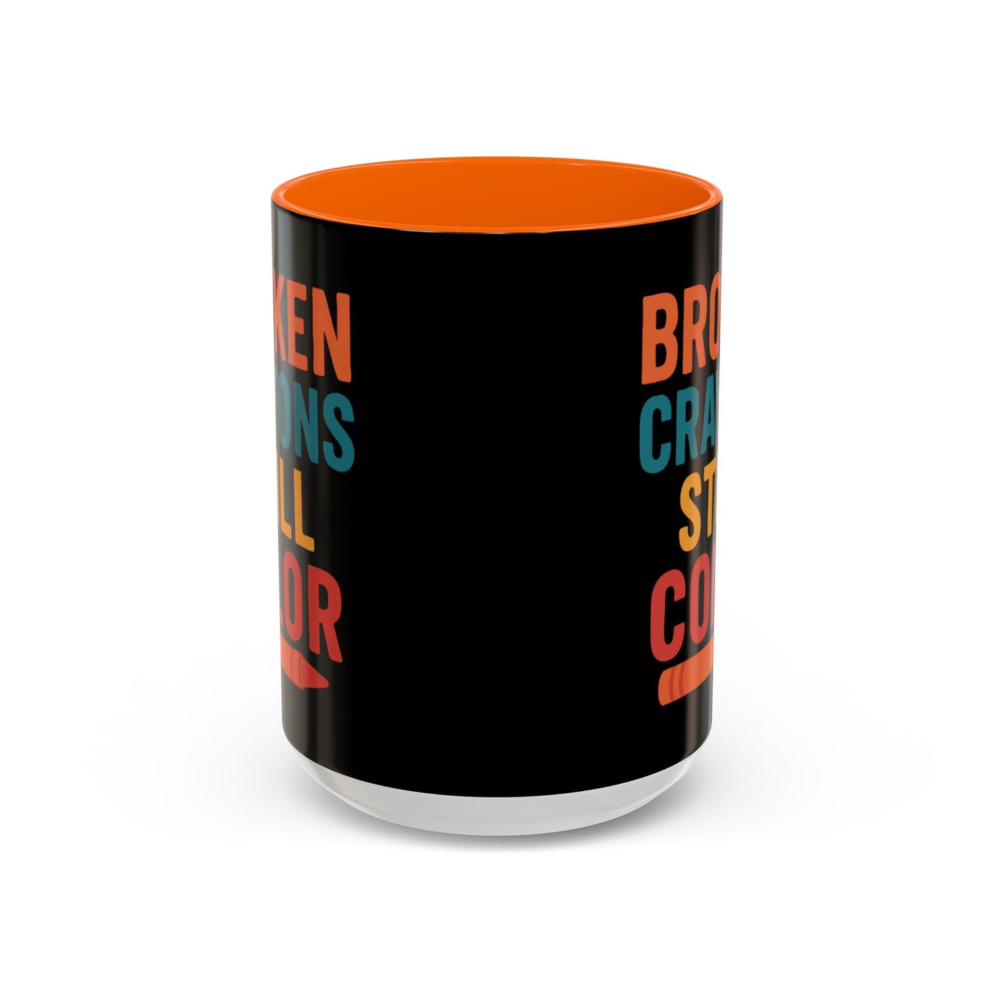 Broken Crayons Still Color - Black & Bold Accent Colors- 11oz & 15oz