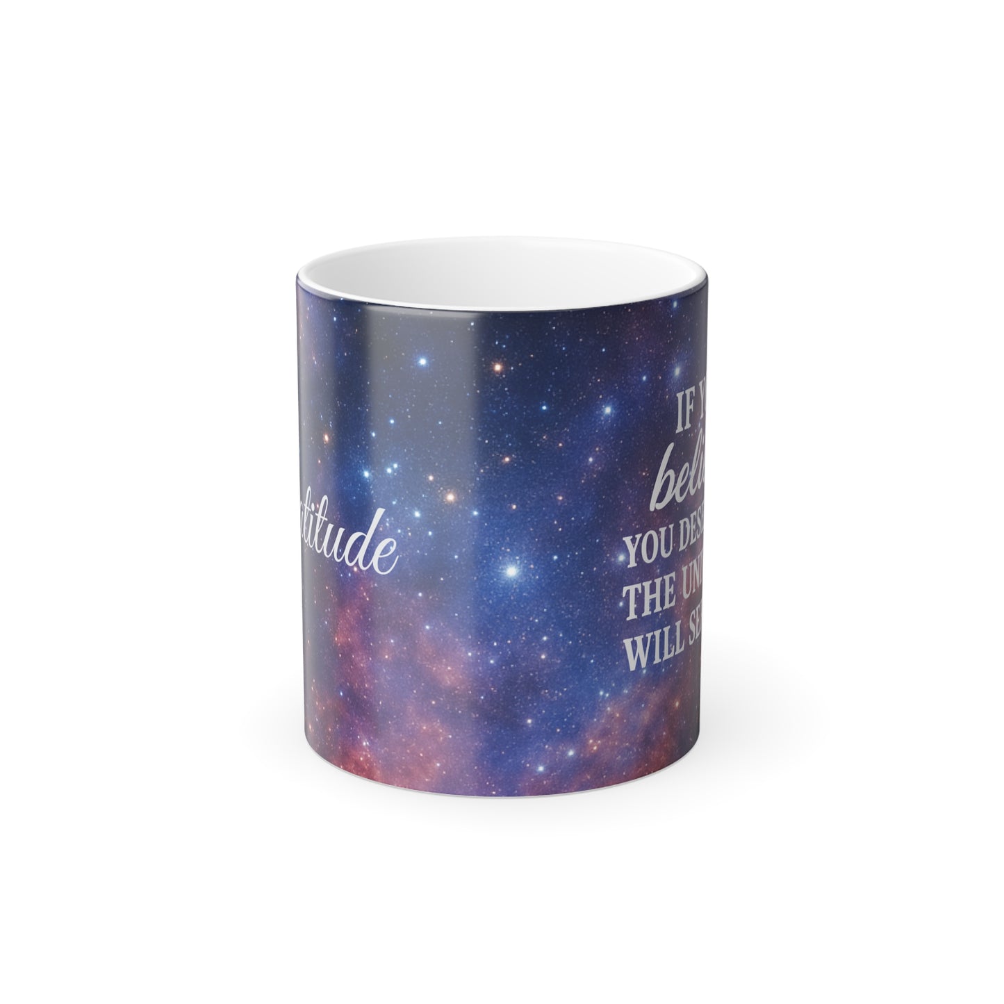 Color Morphing Universe Mug - Gratitude