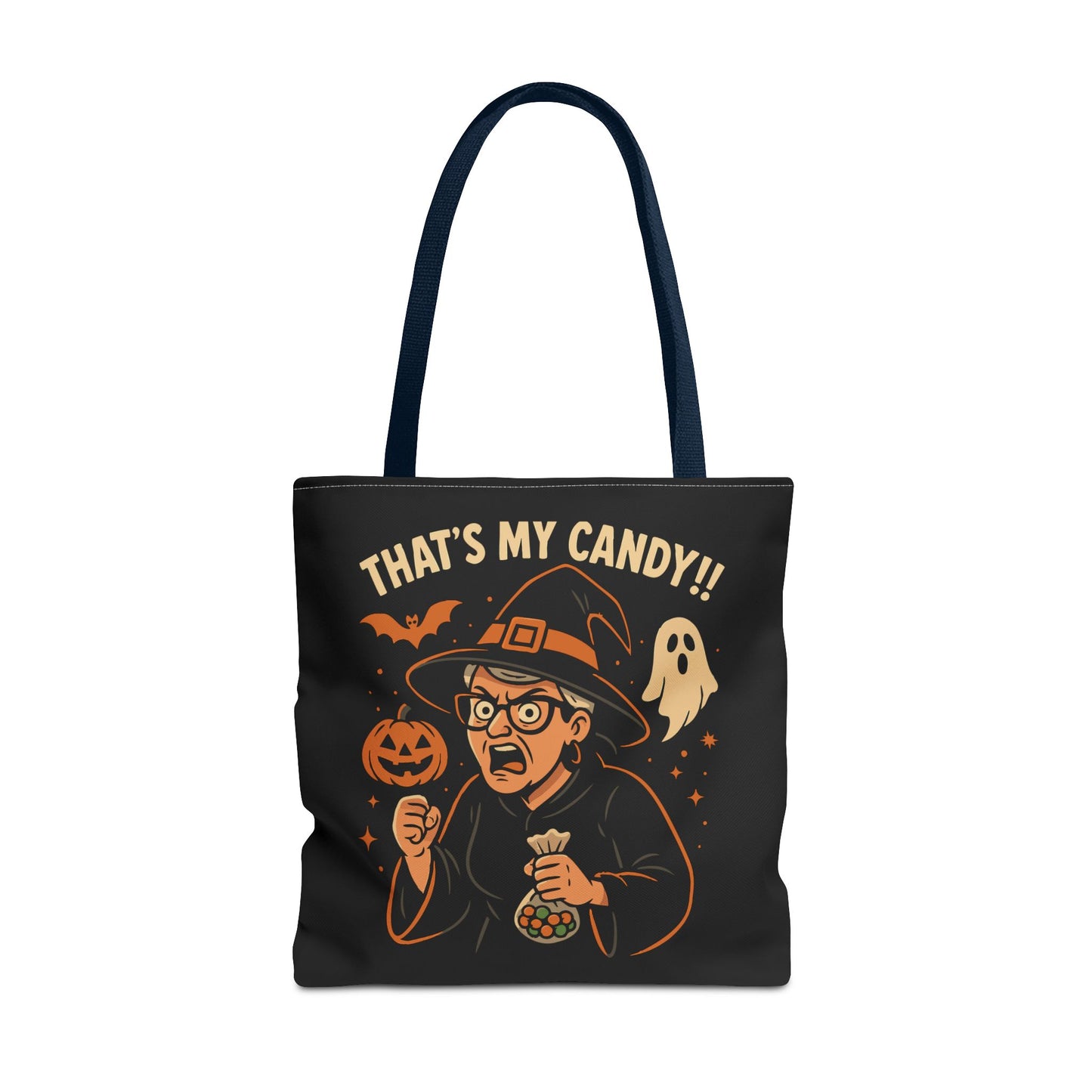 Halloween Witch Tote Bag, Trick or Treat Bag, Spooky Gift, Candy Collector Tote, Fall Shopping Bag, Funny Witch named Karen