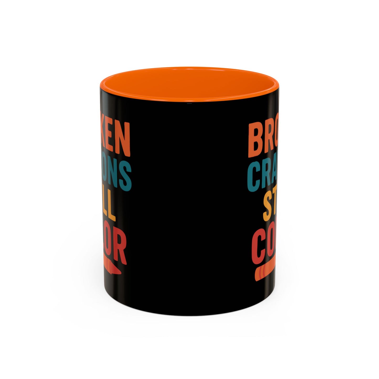 Broken Crayons Still Color - Black & Bold Accent Colors- 11oz & 15oz