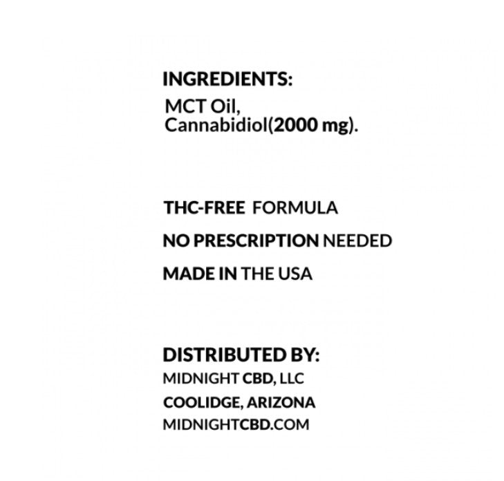 2000mg CBD Oil (30mL) - Discount Code: ROOTED20