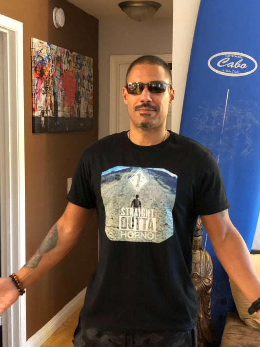 Straight Outta Horno Cotton Tee - Vintage Graphic T-Shirt for Casual Wear