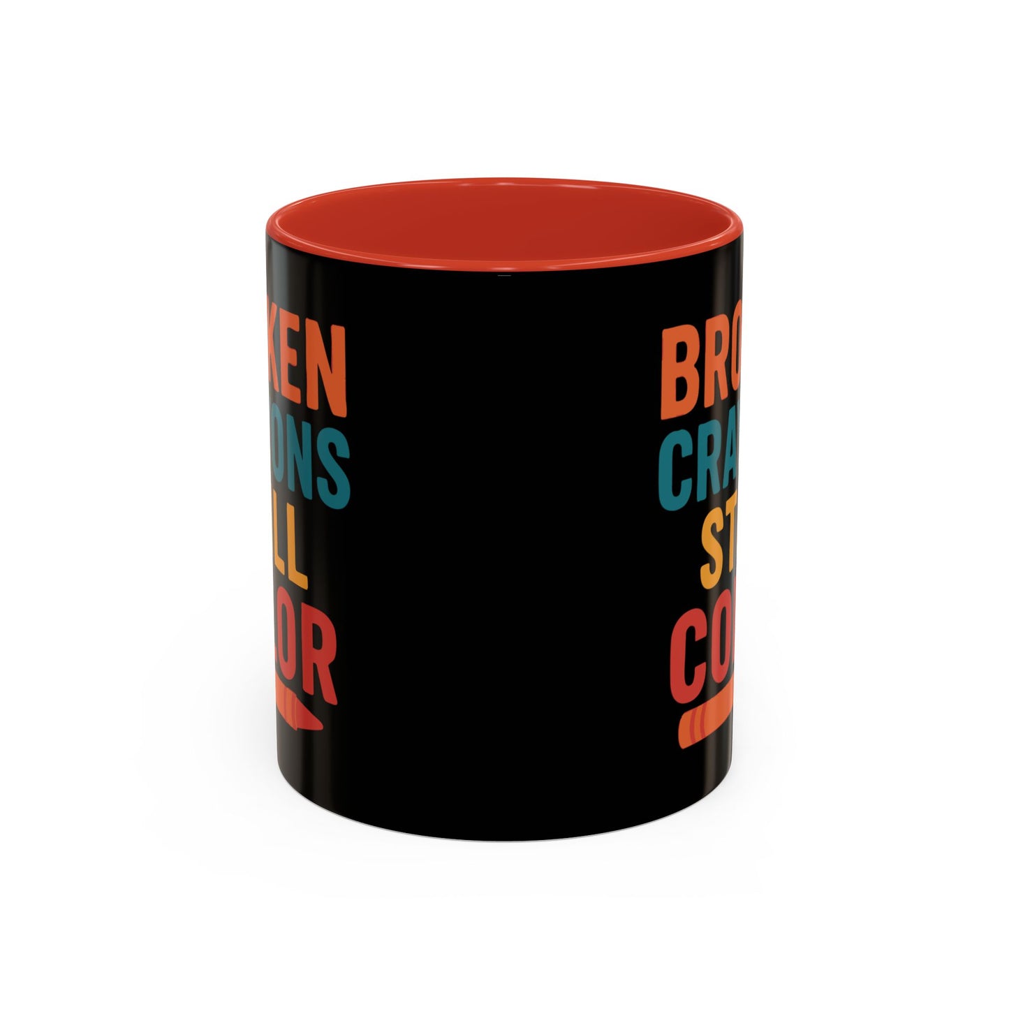 Broken Crayons Still Color - Black & Bold Accent Colors- 11oz & 15oz