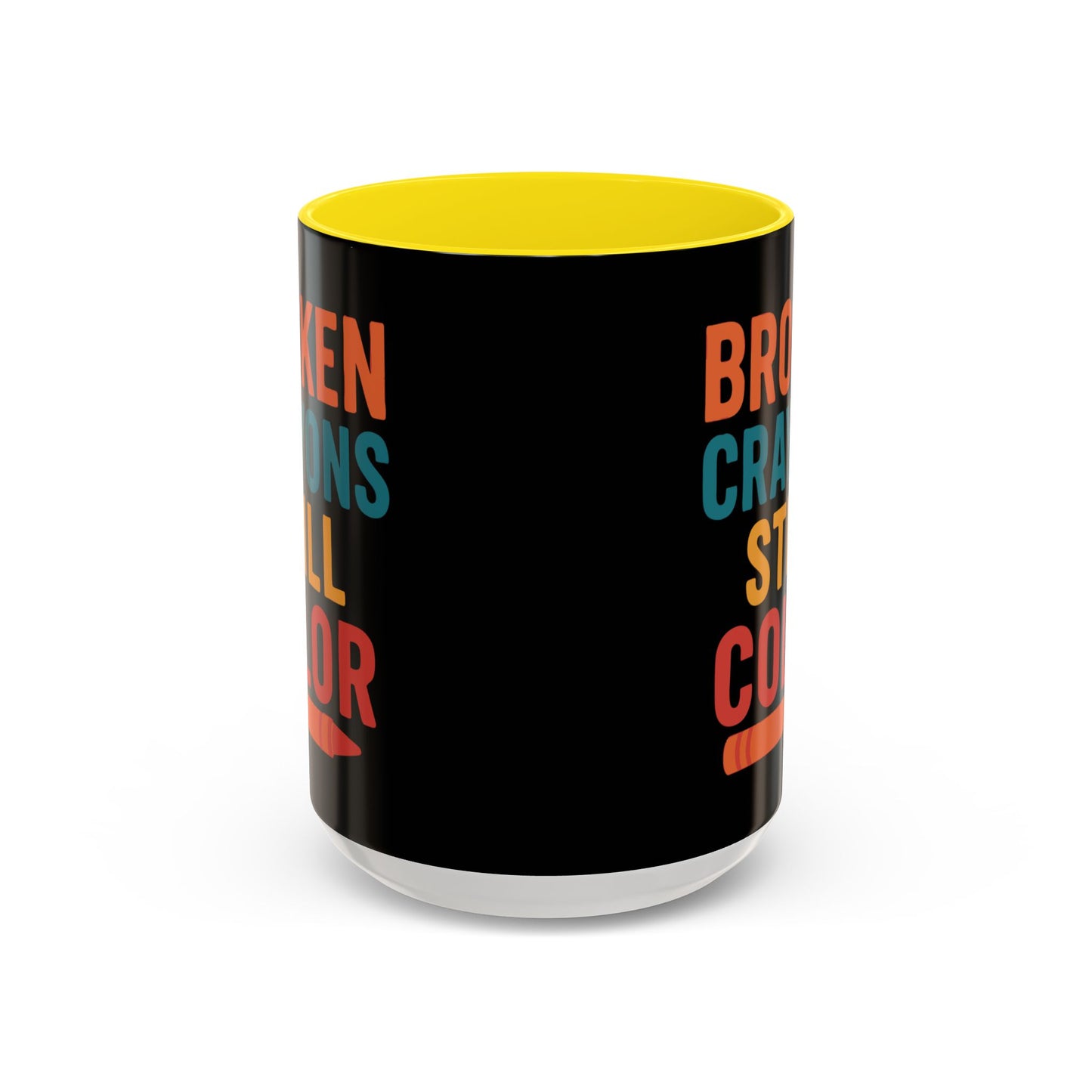 Broken Crayons Still Color - Black & Bold Accent Colors- 11oz & 15oz