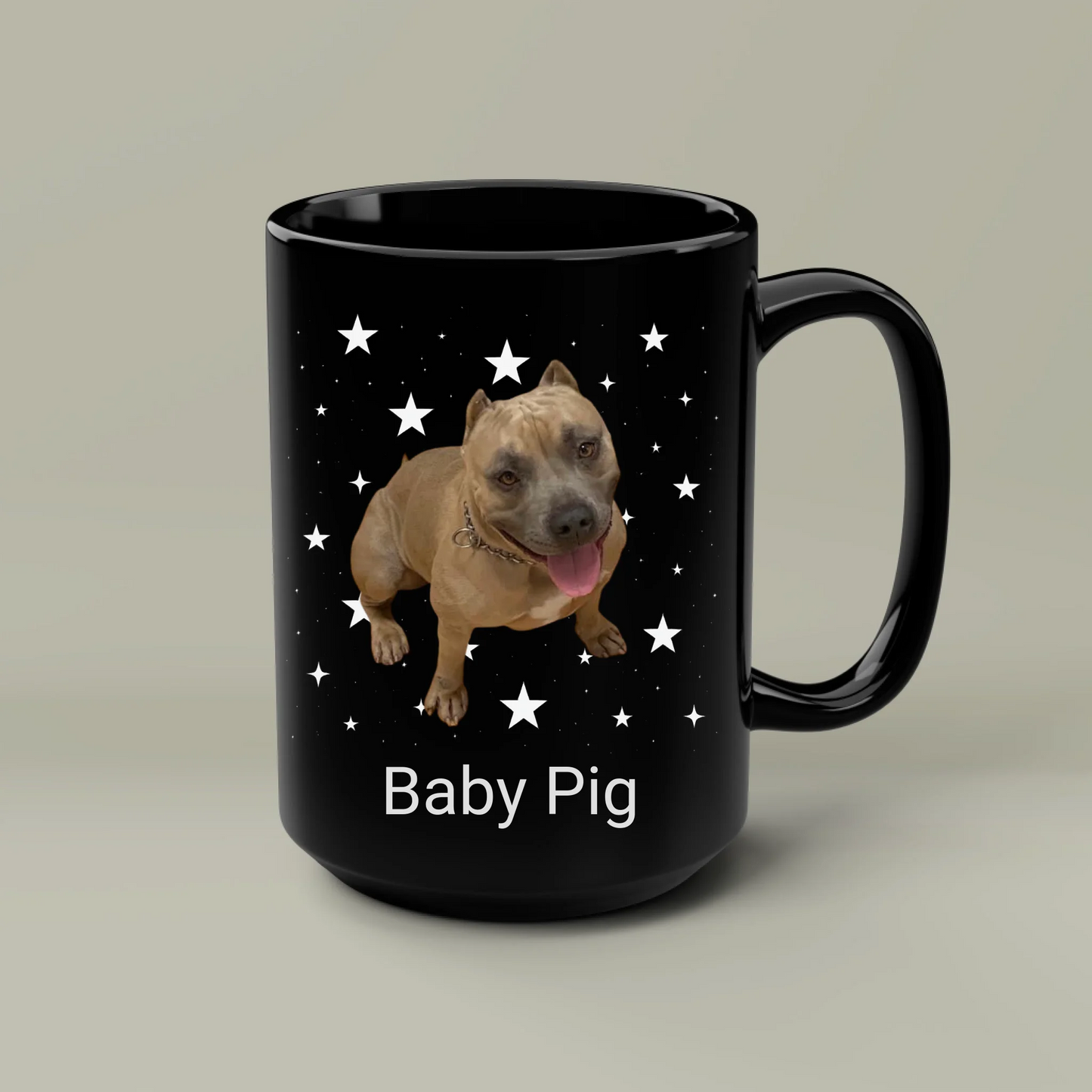 Custom Pet Mug 15oz – Add Your Pet’s Photo & Name