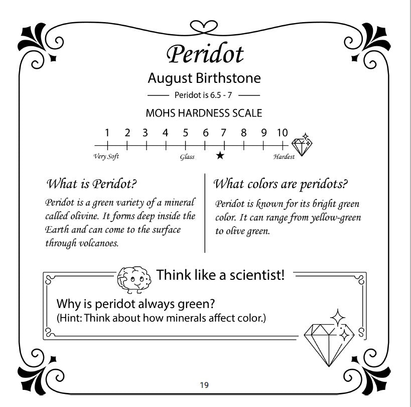 Gemma's Gemstone Adventures: A Birthstone Coloring & Learning Adventure for Kids (Ages 4–9)  •  $12.99